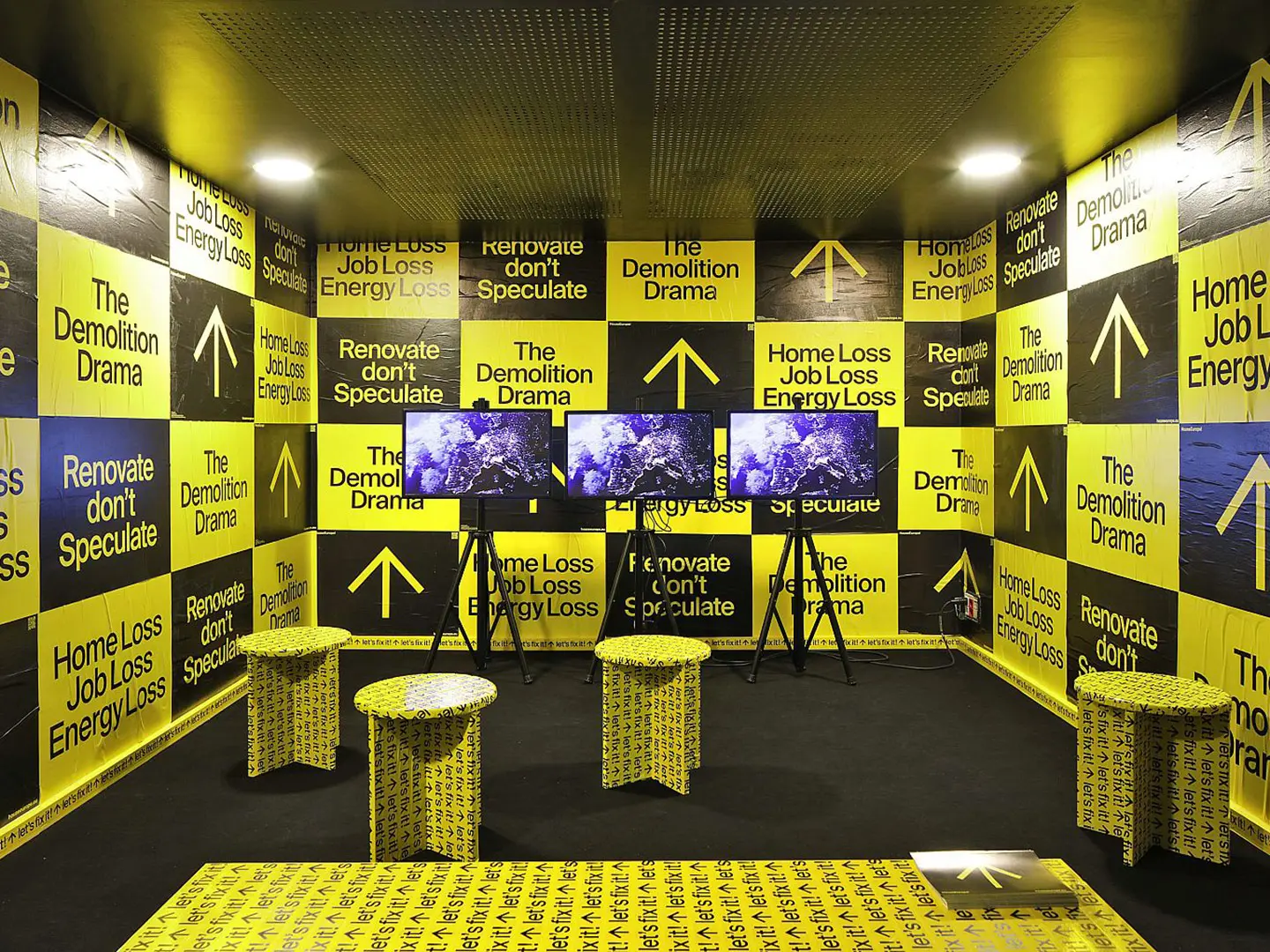 HouseEurope!, installation presented at the CIVA in Brussels, 2023, courtesy HouseEurope! / B+ Architecture