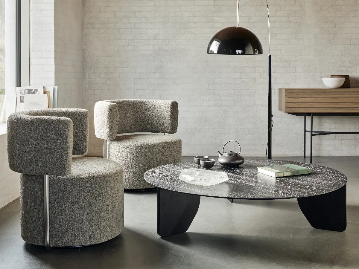 more - OSO swivel lounge chair S