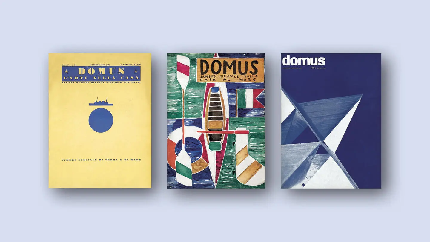 Historic covers of Domus