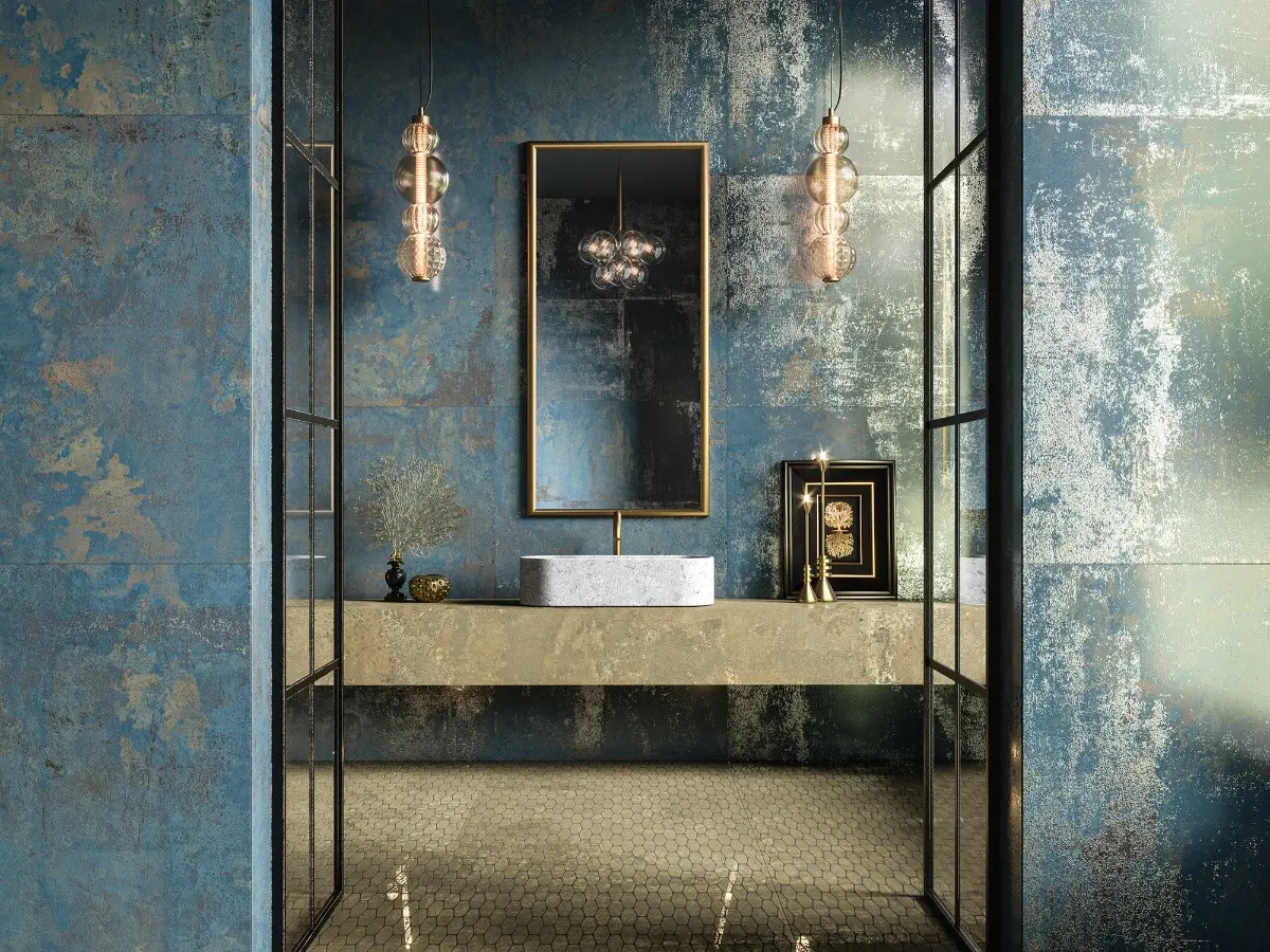 Illusion Tile Collection Aparici Porcelain Luxury Bathroom
