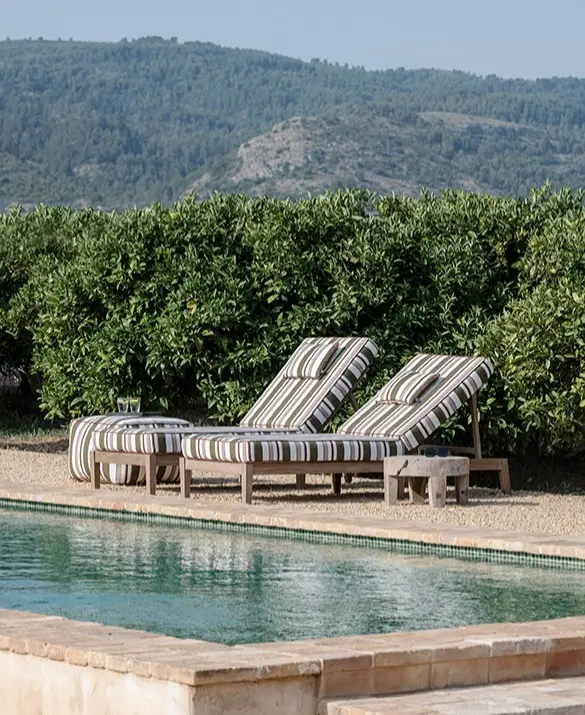 GOMMAIRE Sunny bed Copenhague - cushion set deluxe