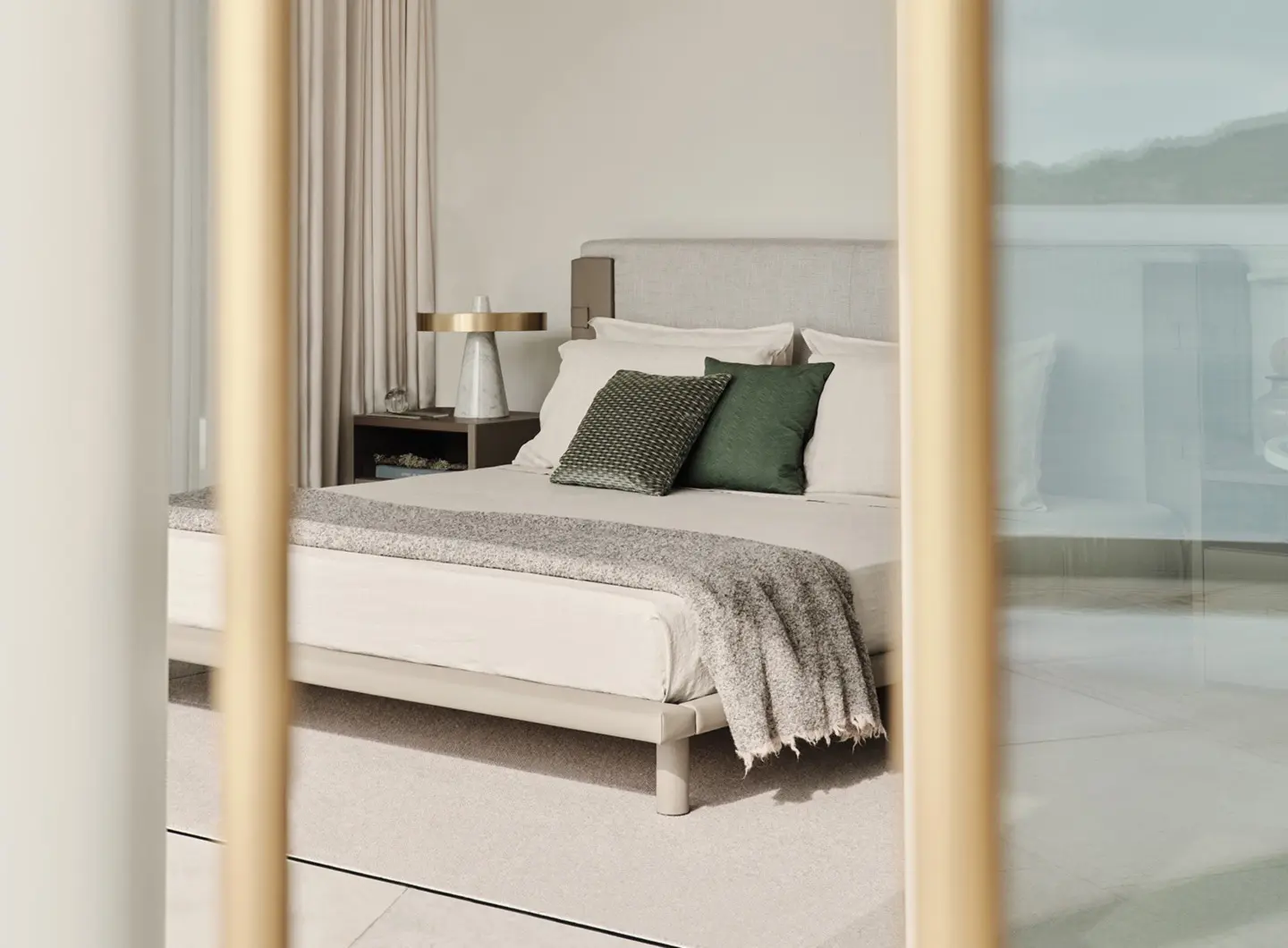 Atelier bed details Turri 