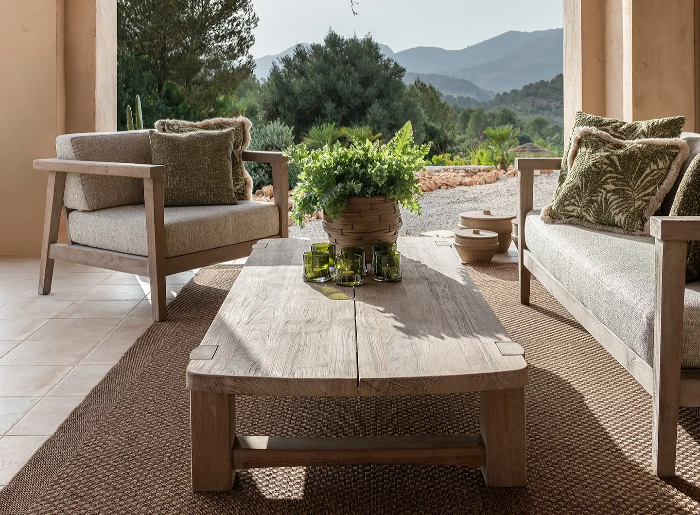 GOMMAIRE Coffee Table Jacoba and Set Copenhague 