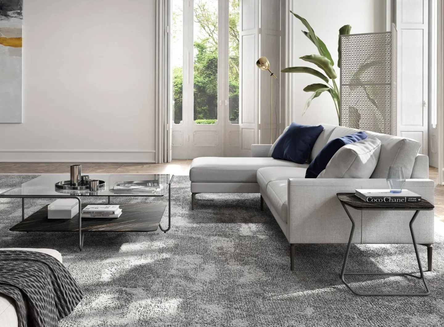 ORIO side table | ORIO coffee table | RITZ modular sofa by olta