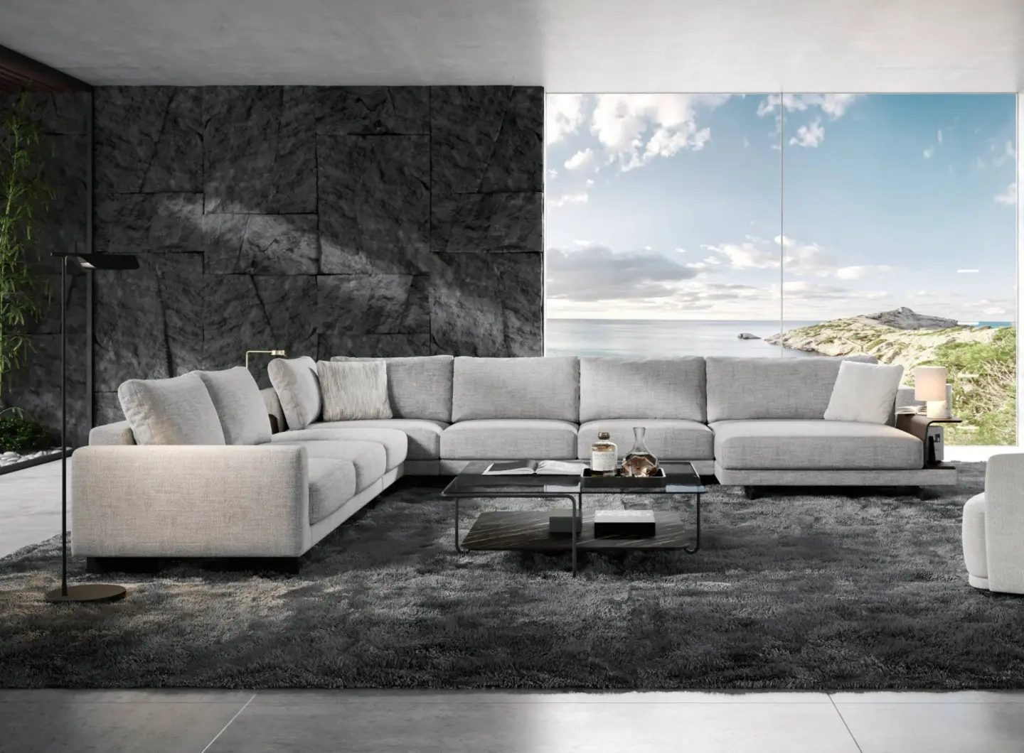 CALYPSO modular sofa | ORIO coffee table by olta