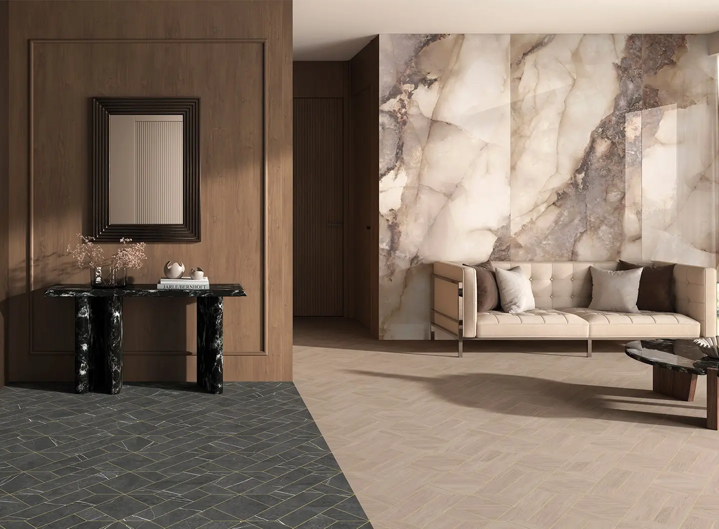 Lumen & Modular collections in a modern living room