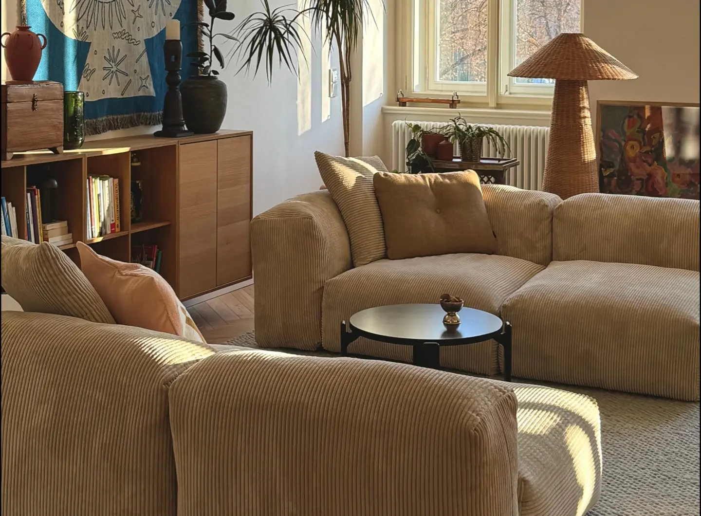 Un divano vetsak – Cord Velour Sand