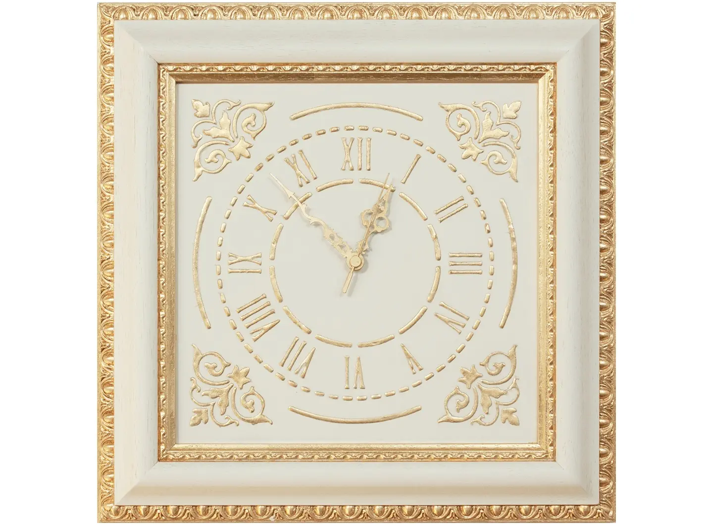 Cornice del tempo - Orologio da parete con cornice in legno massello.