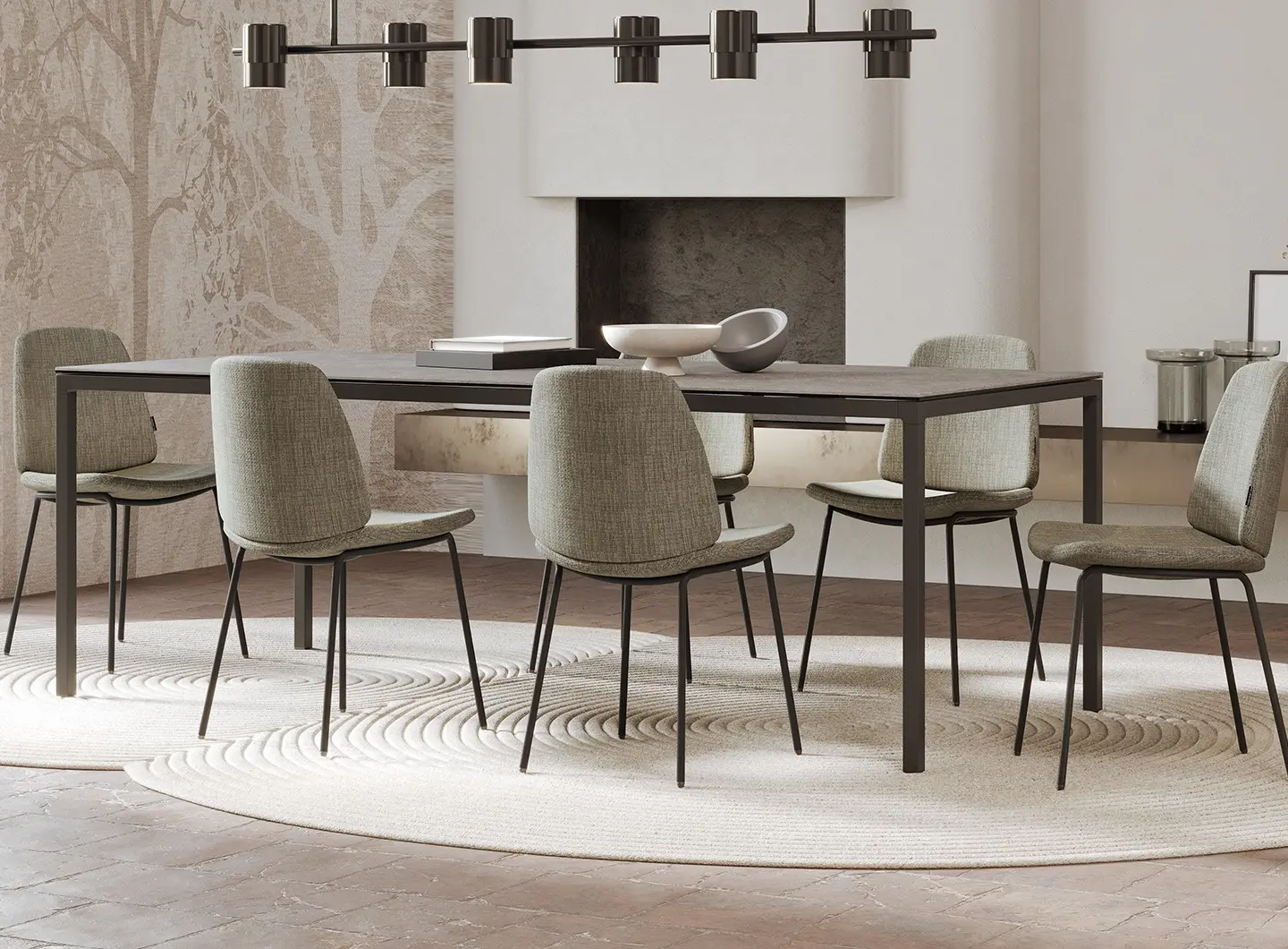 Aresta table and Lisse chair by Mobliberica