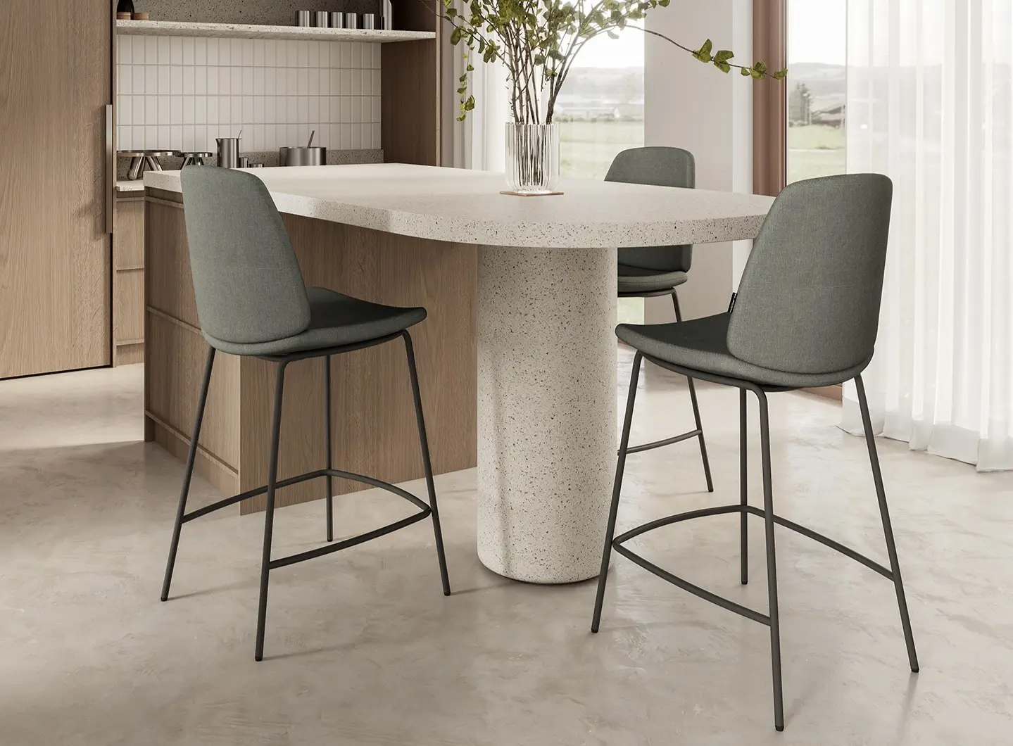 Lisse stool by Mobliberica