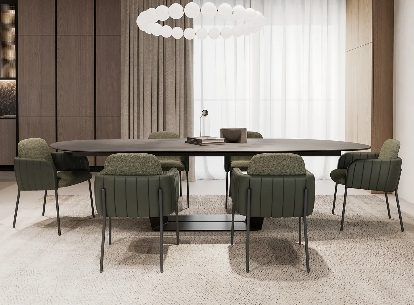 Plec table and Nai chair by Mobliberica