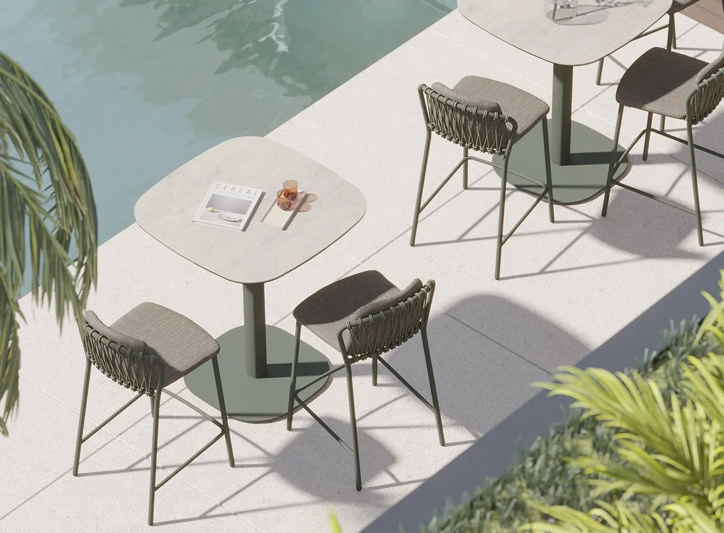 Mentha table and Baga stool