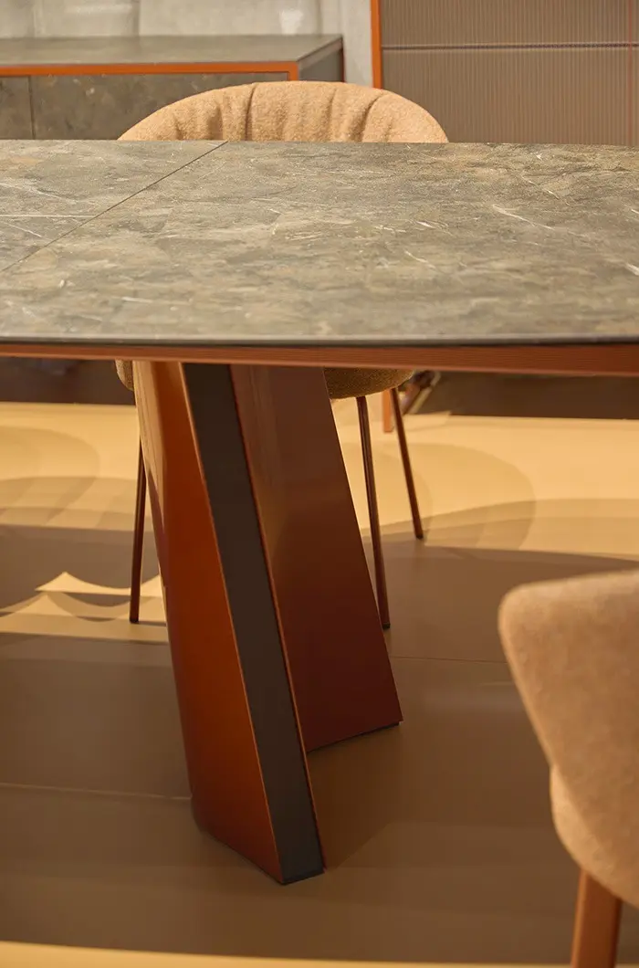 Alba table by mobliberica with ceramic top