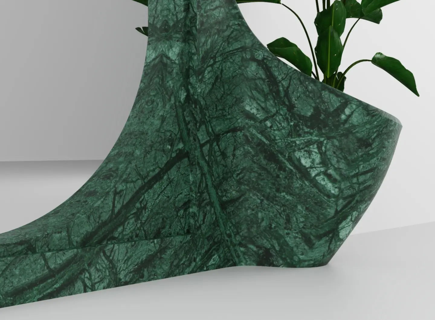 Specchio JinaShilp disegnato da Karan Desai per Serafini rappresenta un prodotto di design in marmo