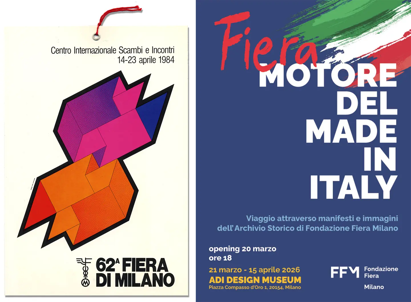 Manifesto Fiera Campionaria di Milano 1984, Opening Fiera Motore del Made in Italy 2026