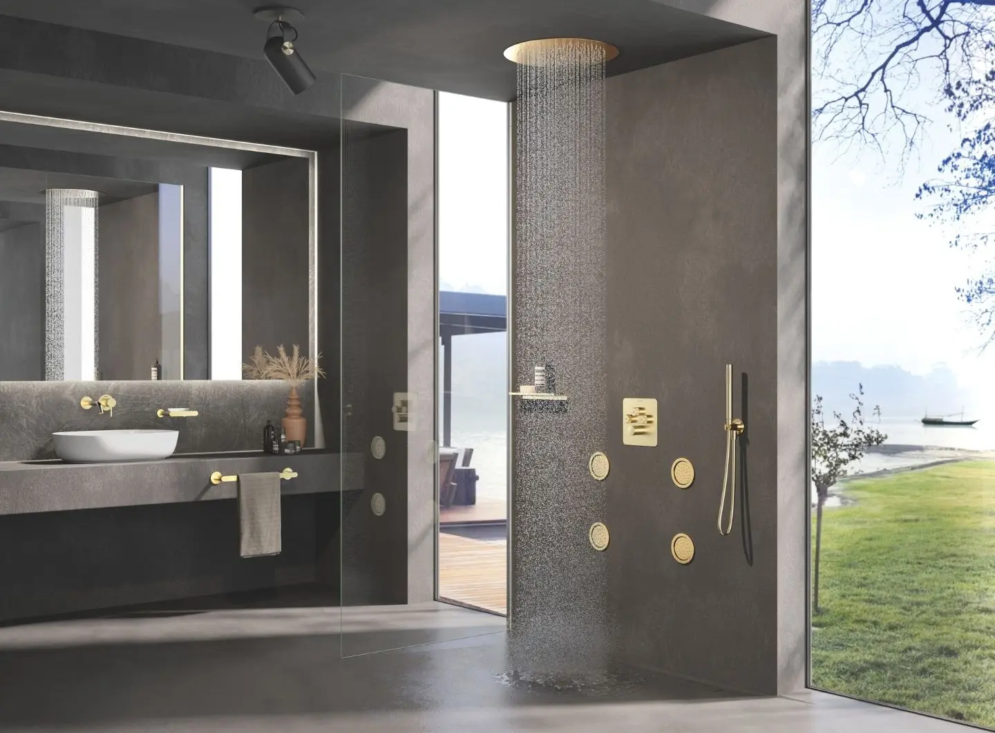 RS Smart by ramonsoler, brushed gold finish.