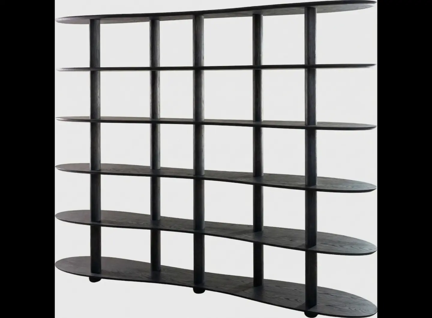 High shelf in blackened ash