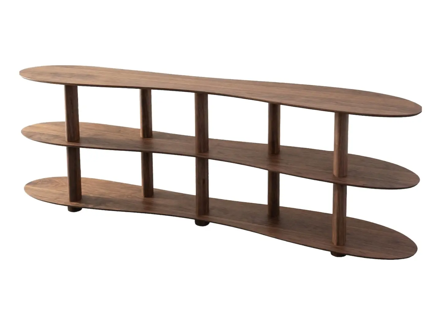 Walnut low shelf