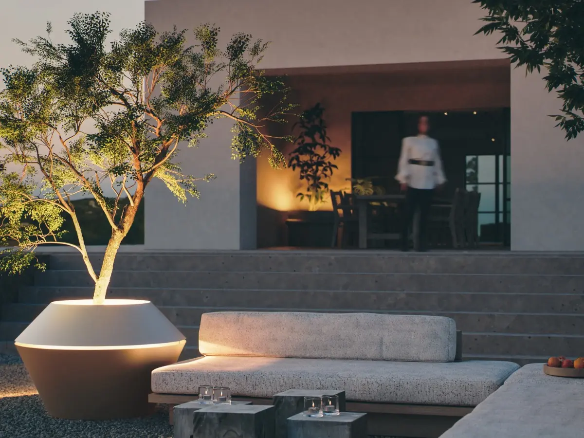 ​Architectural Planters with integrated LED lighting