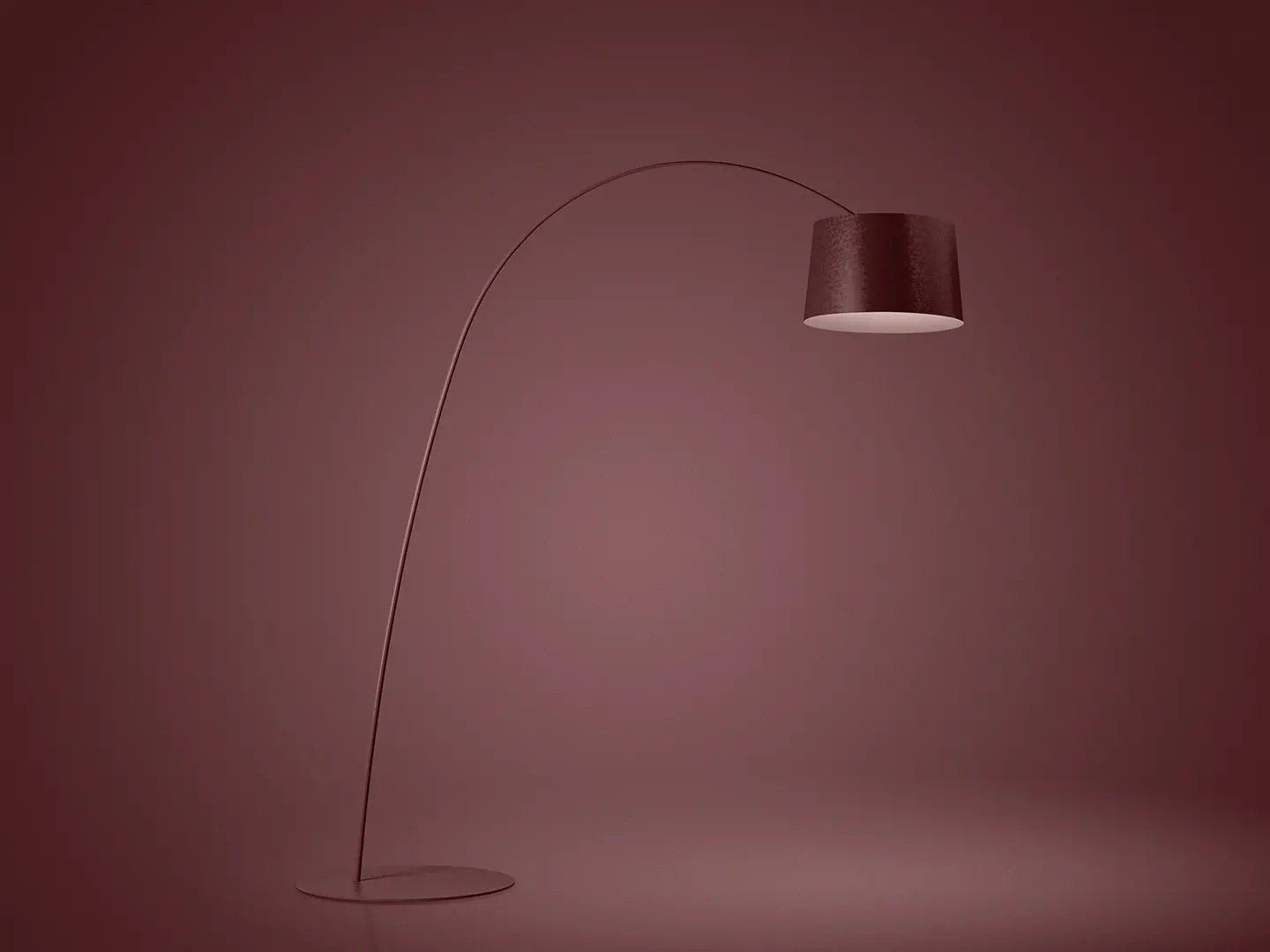 Twiggy Burgundy lamp, Foscarini, designed by Marc Sadler