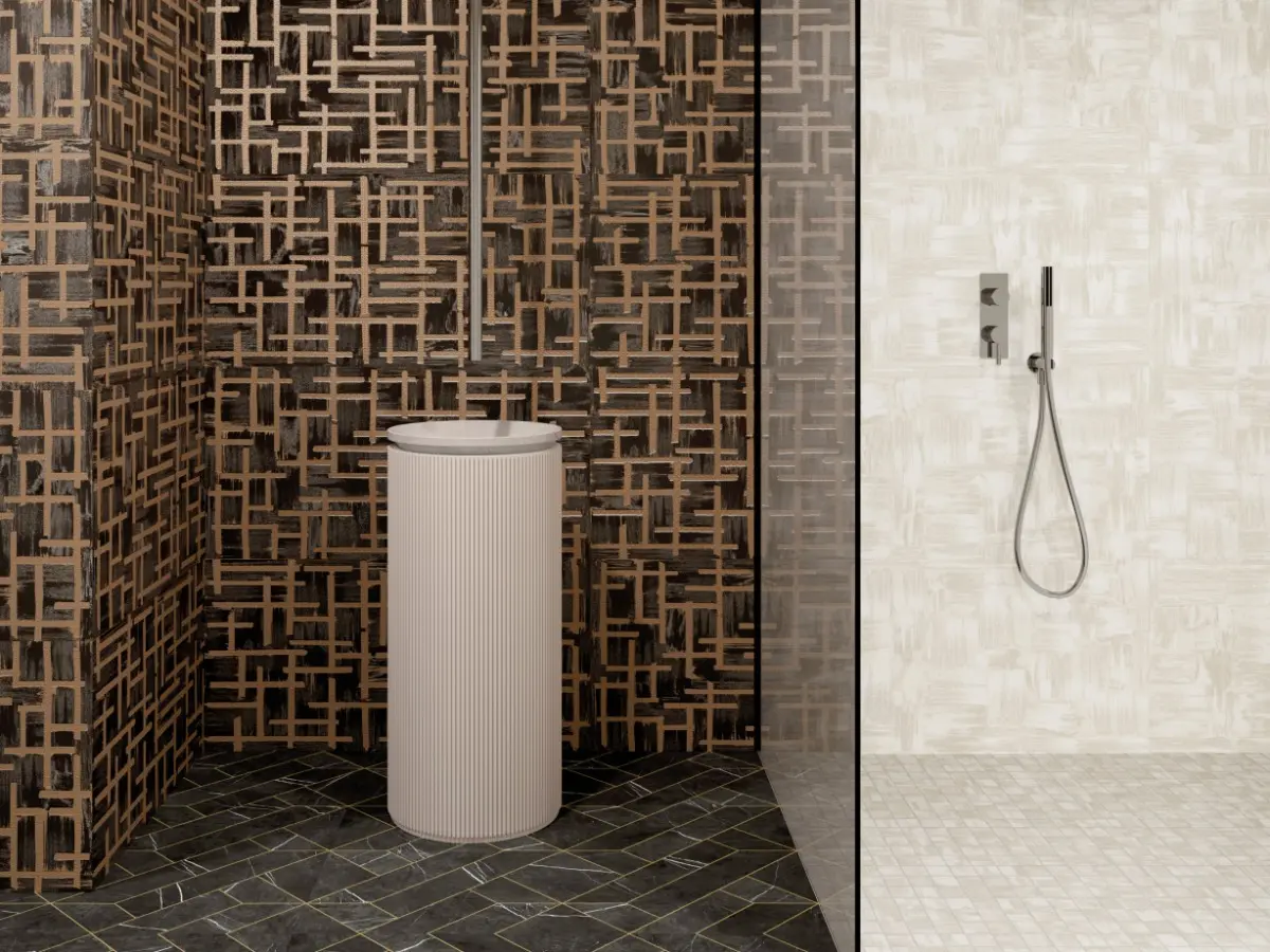 Kroma Black Intersection & Kroma White Natural 50x100