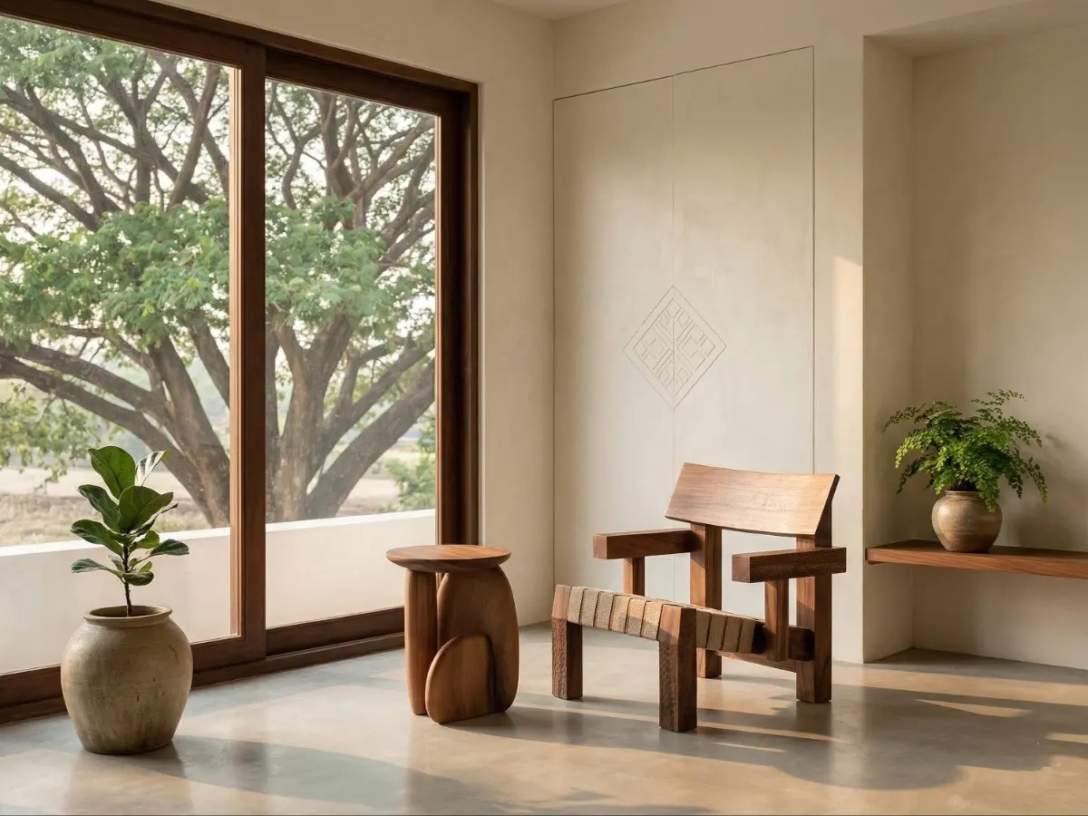 TRUNK lounge and PEBBLE stool