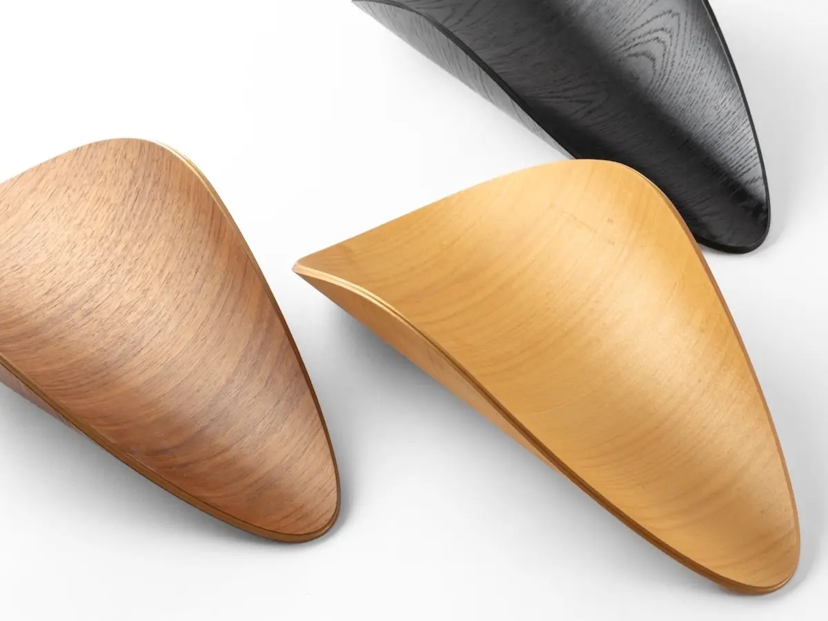 Plywood Snail dishes in different colors