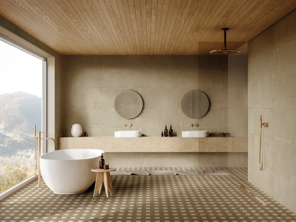 Zest White Stamp Natural 50x100