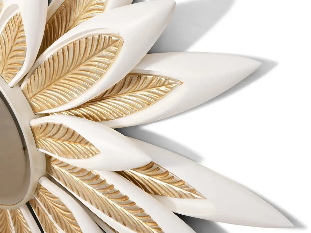 Mirror with wooden frame