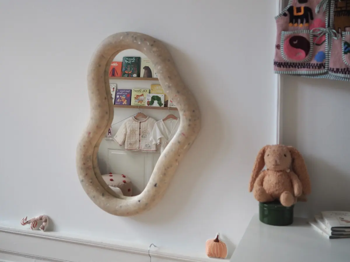 Marine Mirror Faded-White