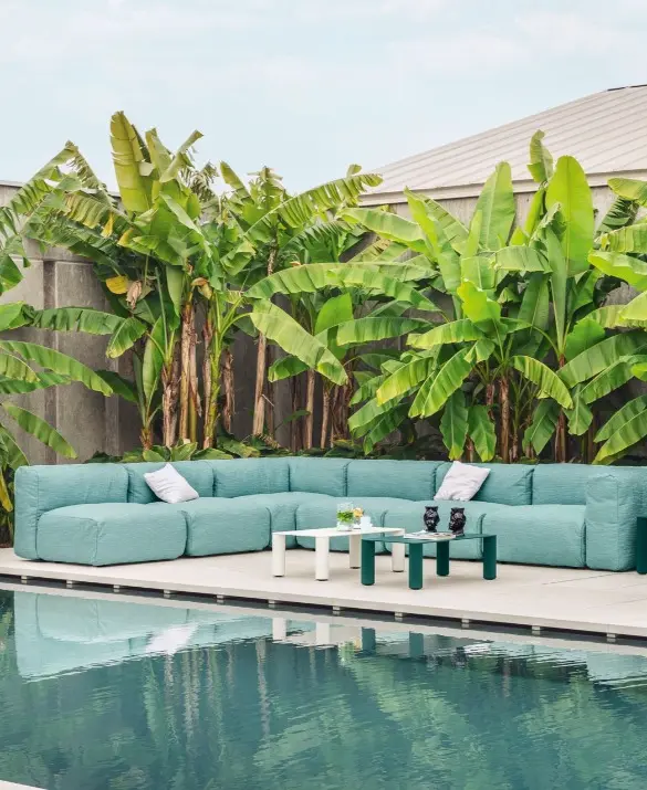 Divano Yak modulare outdoor in tessuto