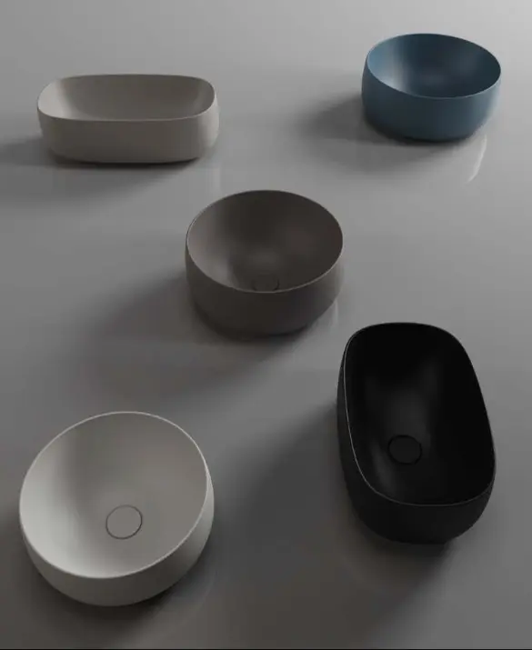 SCARABEO FIDIA è la nuova collezione di lavabi d’appoggio Scarabeo