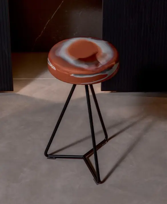 Orbita, Sgabello in Poliuretano riutilizzato