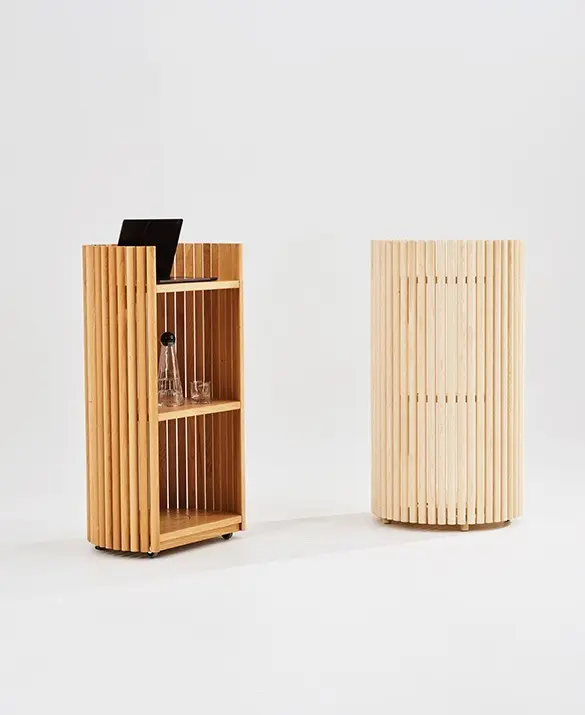 Opera Pulpet in solid wood of oak and ash