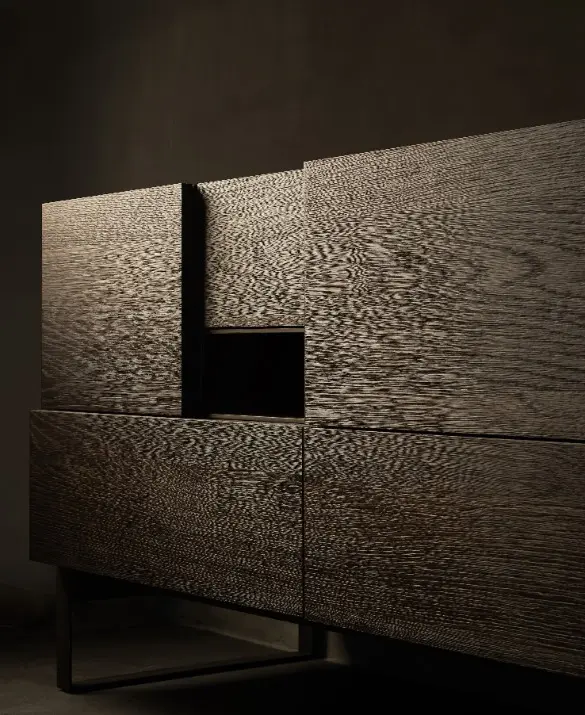 Seikou sideboard - smoked oak, hand-brushed