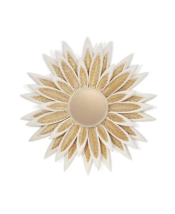 Mirror with wooden frame