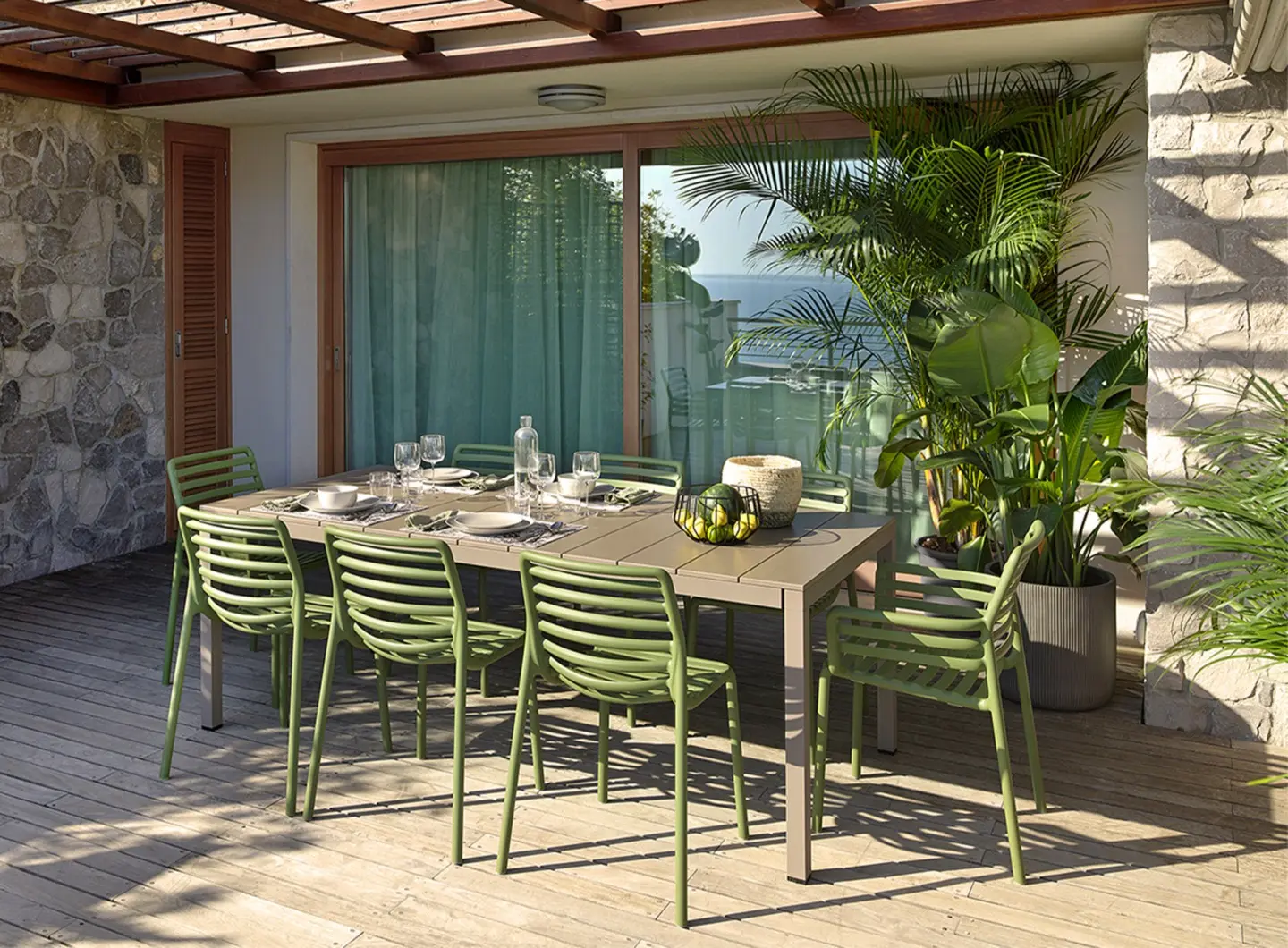 Rio Alu 210 Ext. - Doga Armchair - Doga Bistrot 