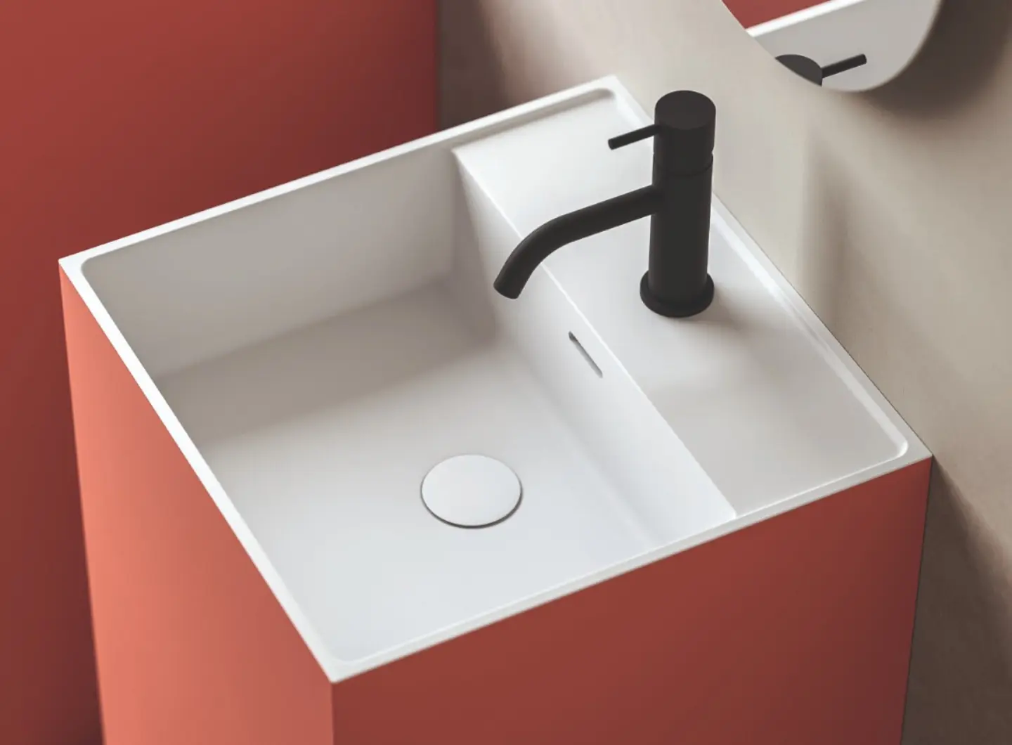 Lavabo freestanding Cristalplant Next J Tailormade Stocco