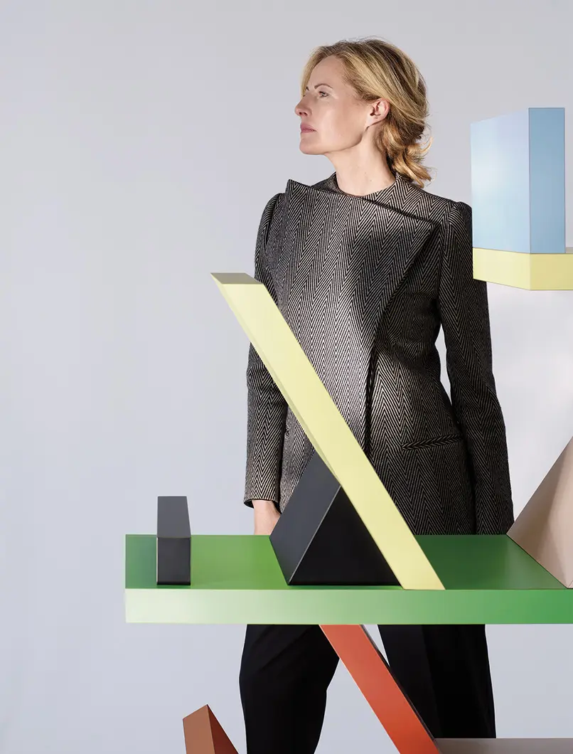 Abito  Salone del Mobile.Milano 2026  Mostra Abito  Moda Giorgio Armani Armani Fw1980   Design Carlton Memphis E Sottsass 1981  ©Palomba Serafini e Associati