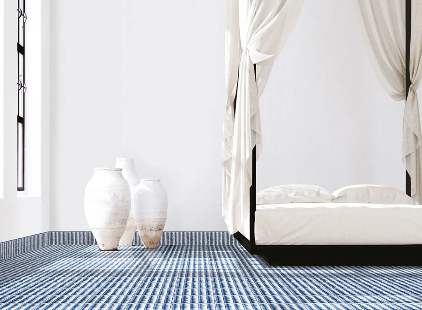 Collezione Midollino - Azzurro su Bicottura