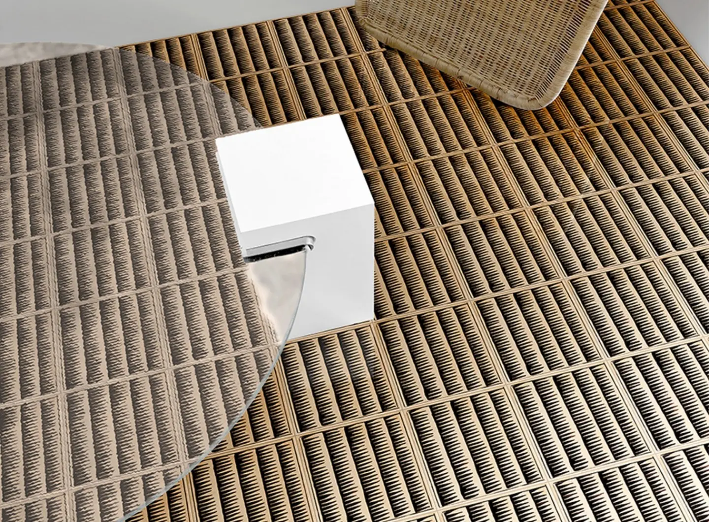 Collezione Midollino - Nero su Cotto a Mano