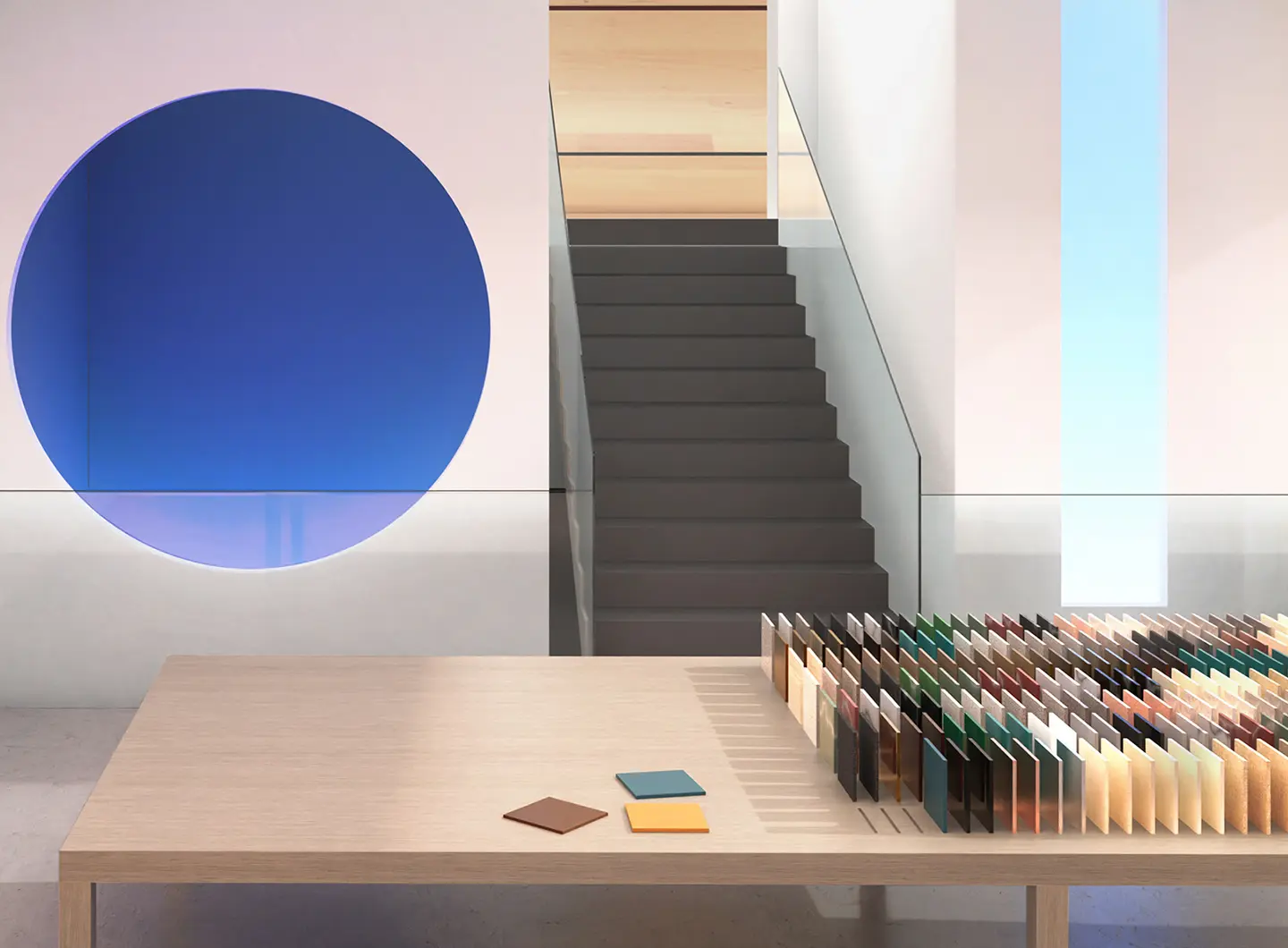 Beyond the Lines, coorporate showroom CCube, design Lissoni & Partners