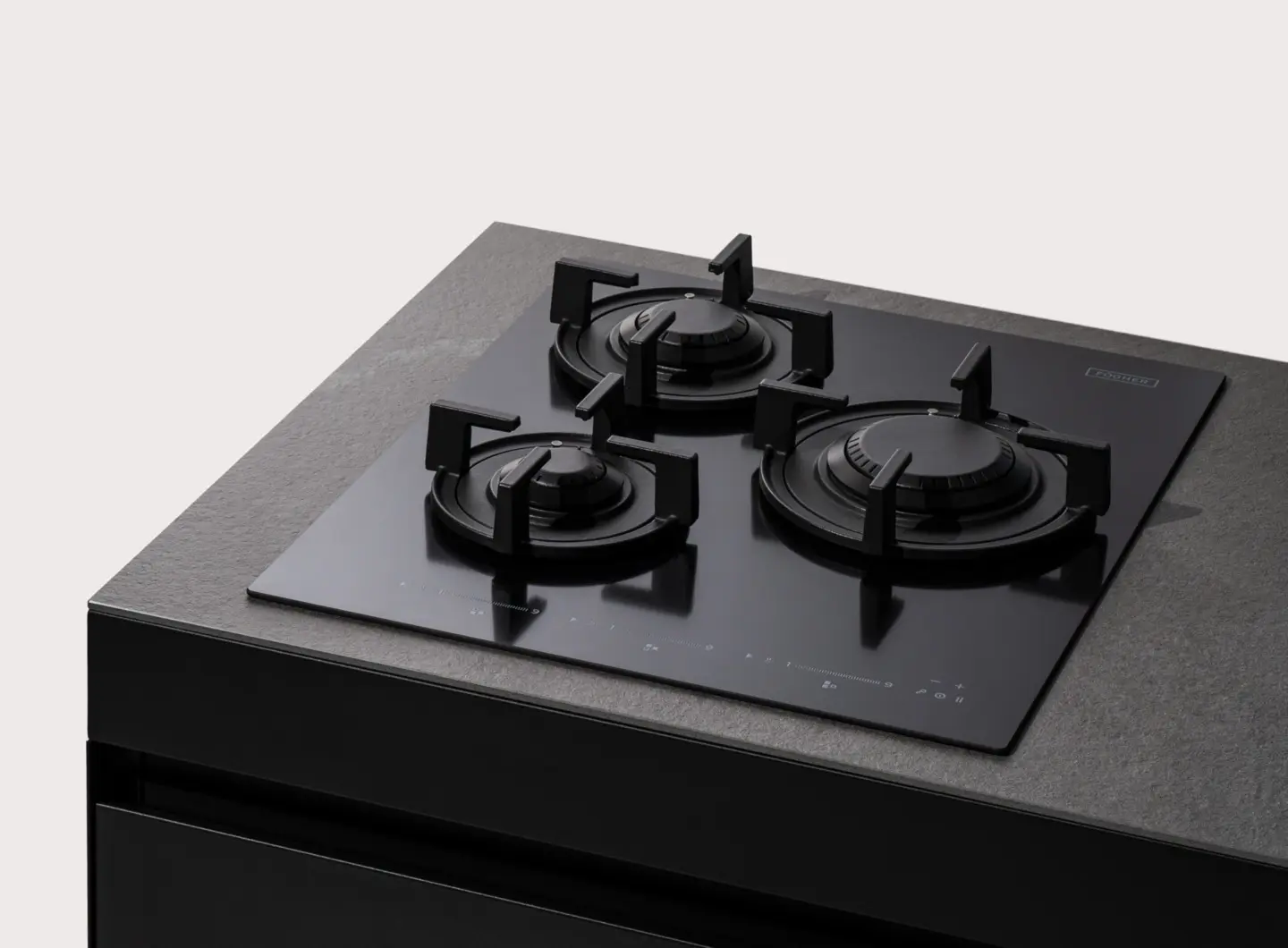 Piano cottura gas 3 fuochi