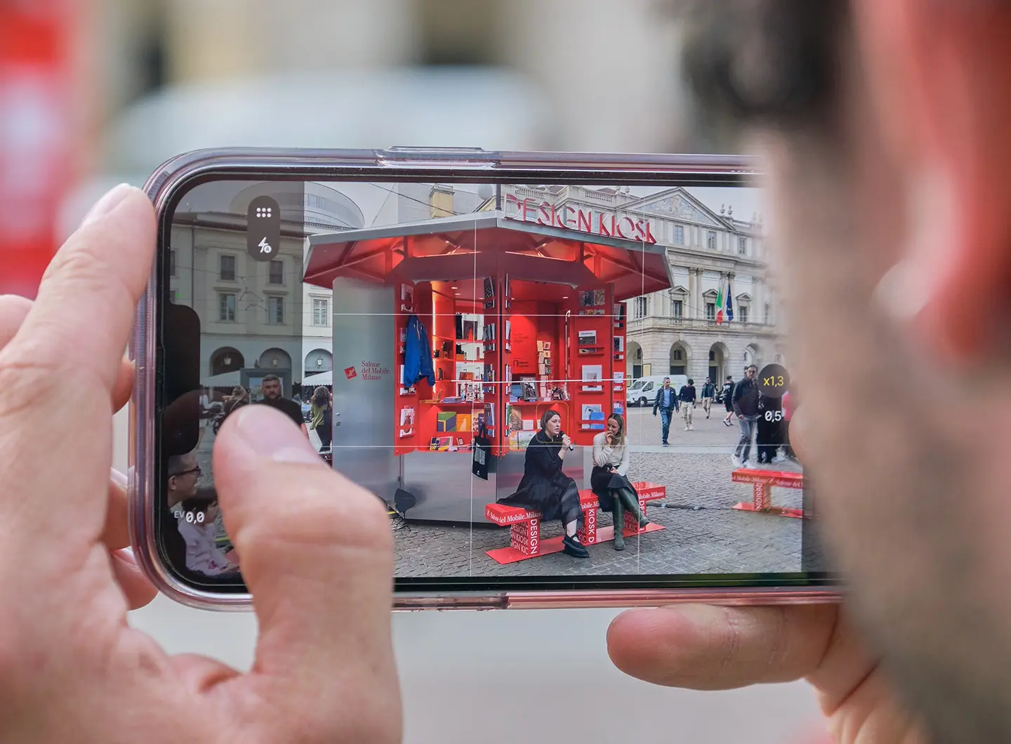 Architectures of Freedom: Bianca Felicori e le Forgotten Architecture di Milano, Francesca Spiller, Design Kiosk, Piazza della Scala - Ph. Marco Mezzani