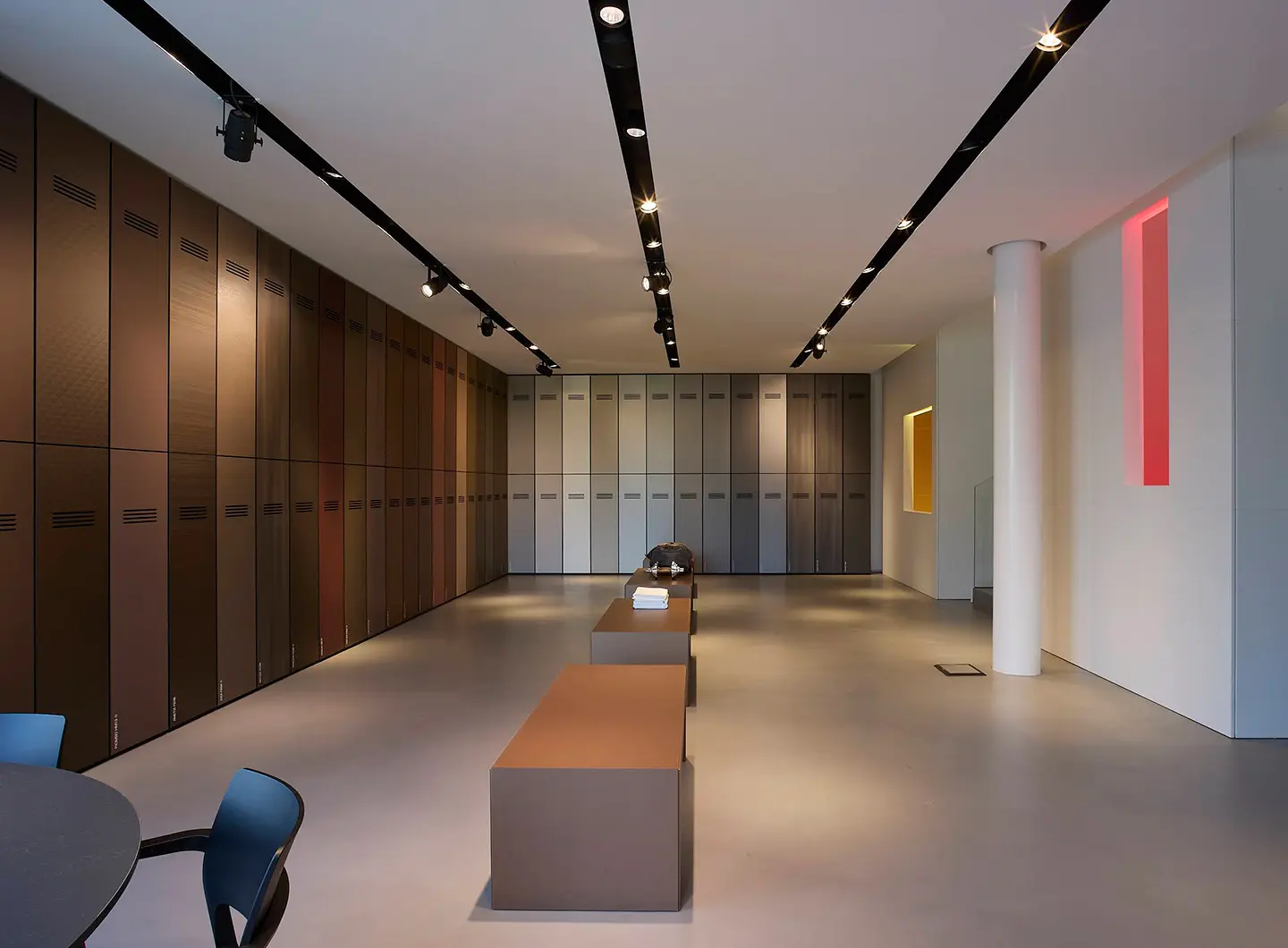 Concept Beyond the Lines, coorporate showroom CCube, design Lissoni & Partners