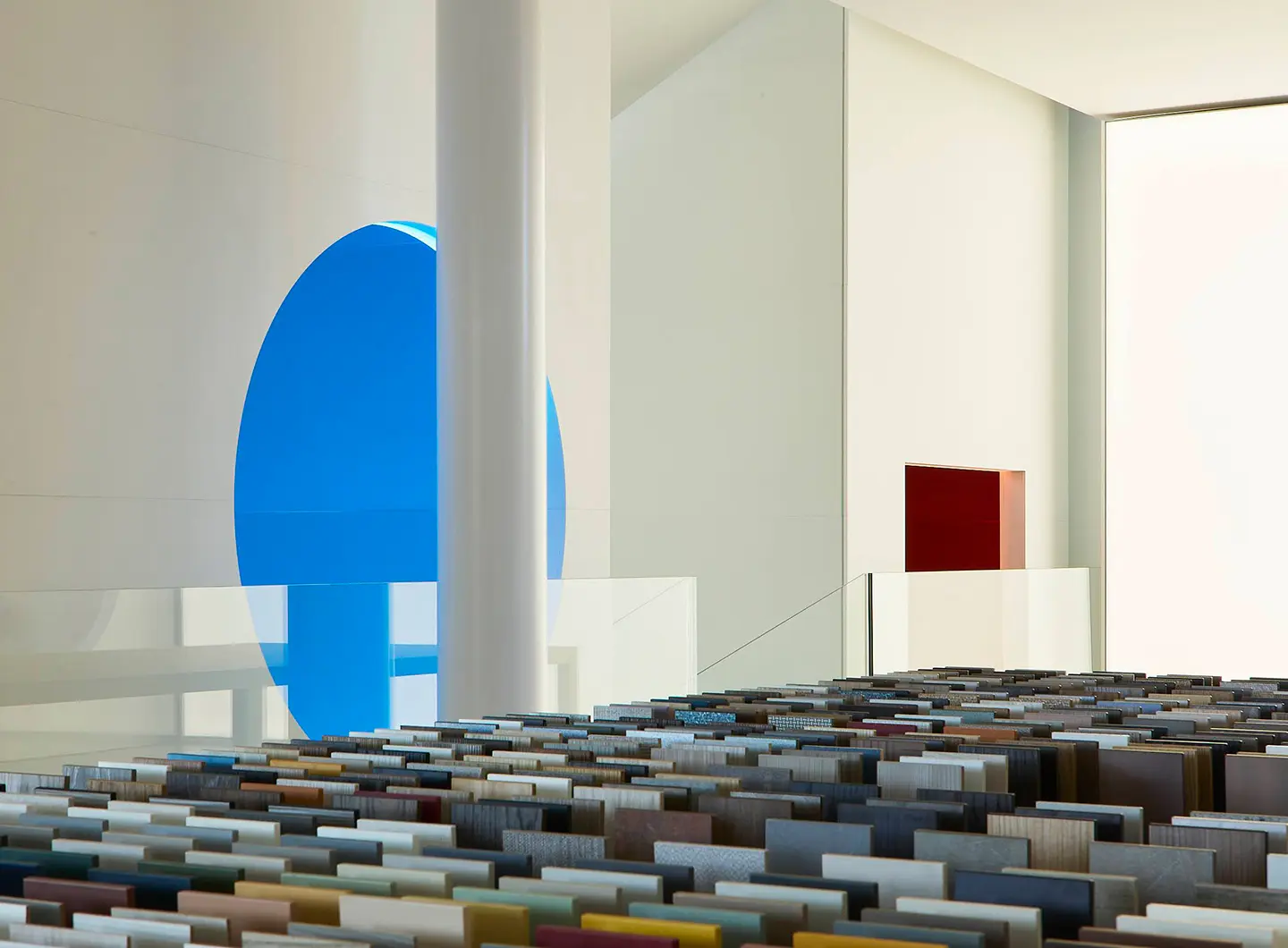 Beyond the Lines concept, coorporate showroom CCube, designed by Lissoni & Partners