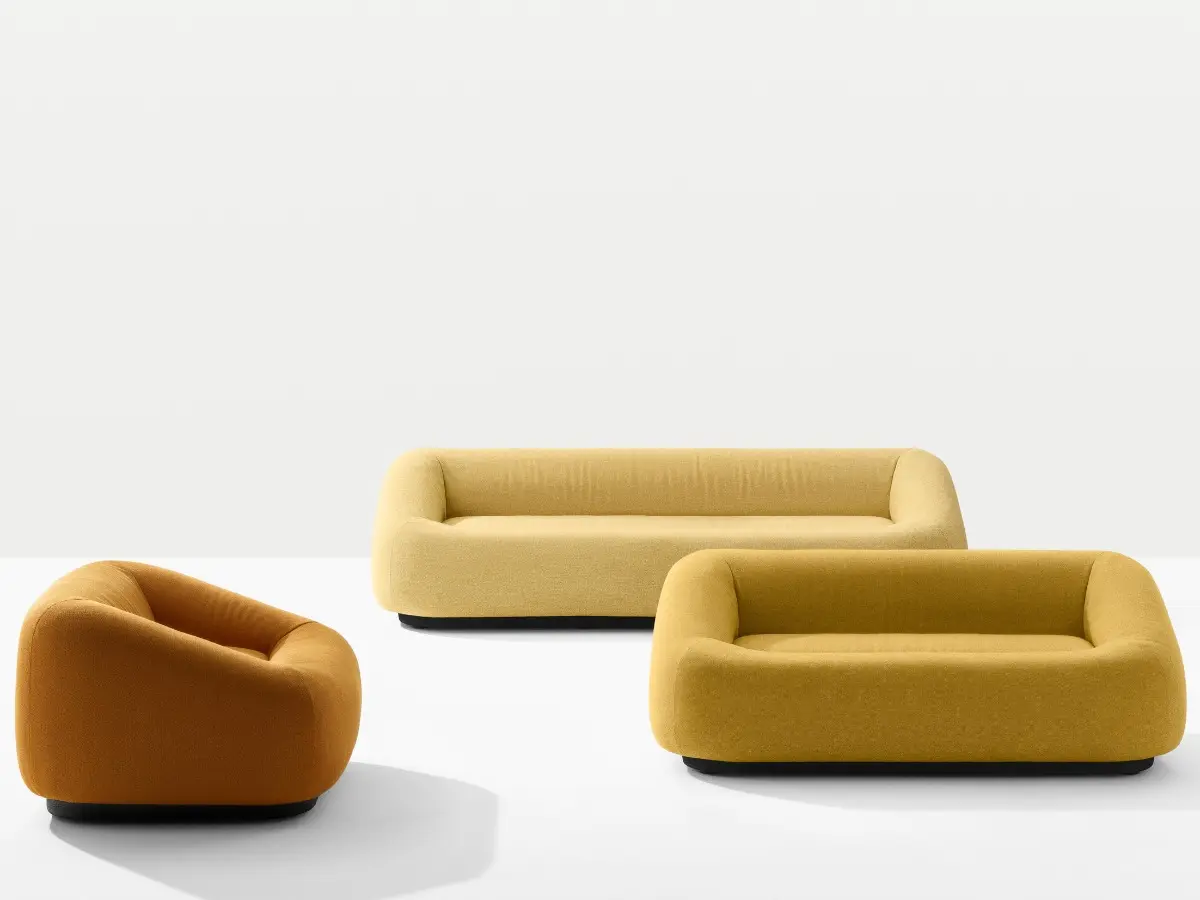 Aom is a collection of sofas and armchairs