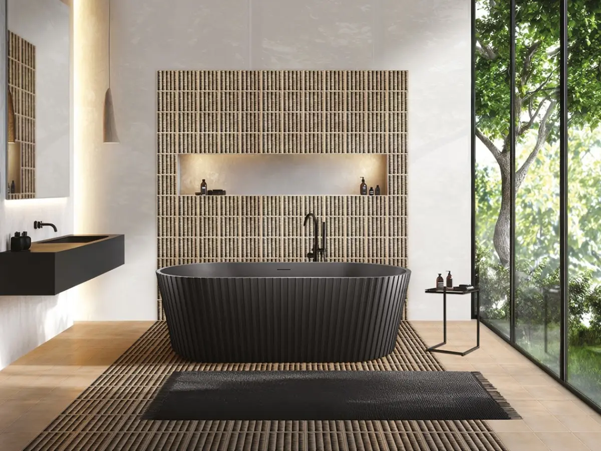 Collezione Midollino design by Giuliano dell'Uva - Nero su Cotto a Mano