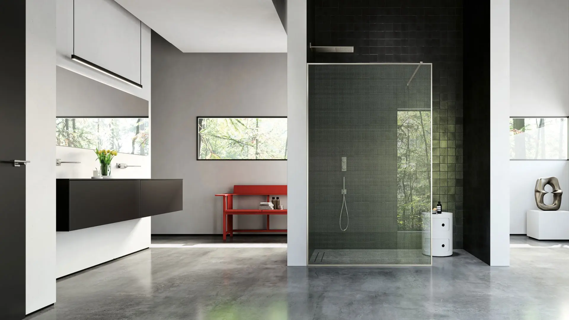 Vismaravetro - box doccia walk-in-FRAME