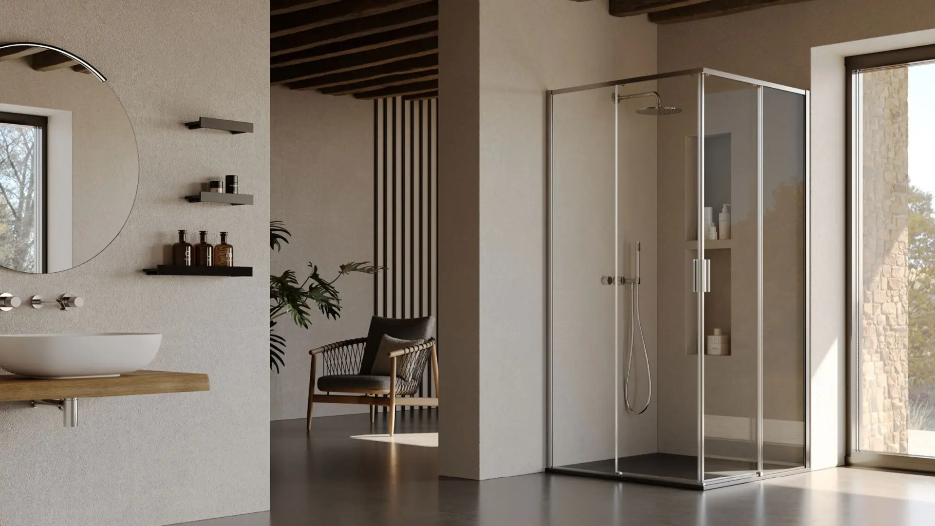 Vismaravetro - Shower enclosure with sliding door - Serie 7200